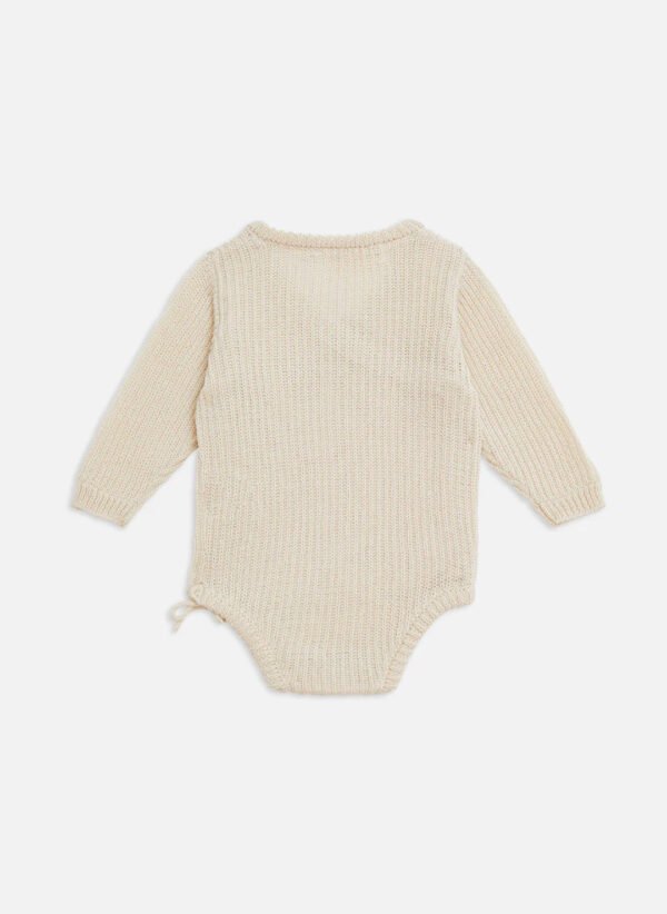 Knit Wrap Bodysuit - Image 3